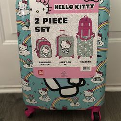 Two Piece Hello Kitty Luggage Set