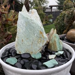 32” Custom Turquoise Quartzite Fountain – Complete Package ⛲️
