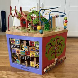 Wooden Activity Cube