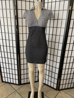 MINT Vintage 90s Guess Jeans Stretch Denim Bodycon Dress - Archive Piece