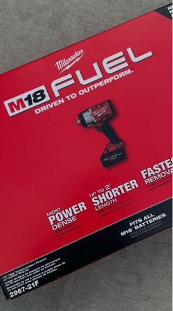 Milwaukee M18 FUEL 18V Lithium-Ion Brushless Cordless 1/2 in. High Torque Impact Wrench w/ Friction Ring w/ 8.0 FORGE Battery & Charger Kit  $369 New