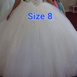 White Quinceaneras Dress