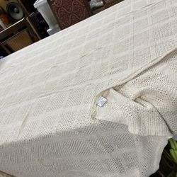 Off White Table Cloth