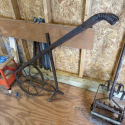 Antique Plow And Aerator