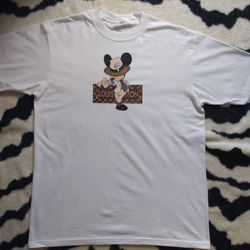 Louis Vuitton X Micheal Jackson X Mickey Mouse T Shirt
