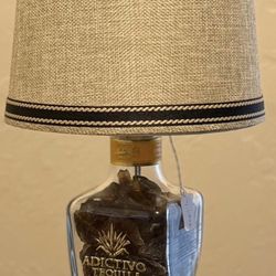 Custom Twisted Adictivo Tequila Glass Bottle Lamp 