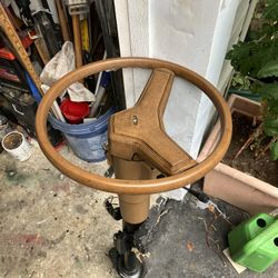Vintage antique Chevy Chevrolet steering column wheel