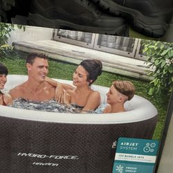 Intex Greywood Deluxe 4 Person Inflatable Hot Tub Spa 