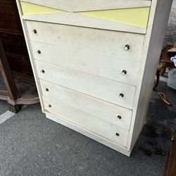 Solid Wood Mid Century Dresser 