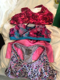 Girls 12-14 sports bras