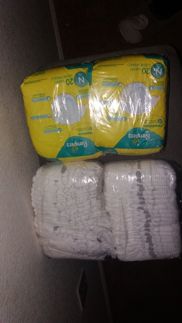 Huggies and Pamapers diapers