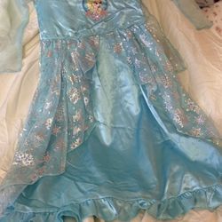 Costume Disney Frozen Elsa Gown Dress Nightgown