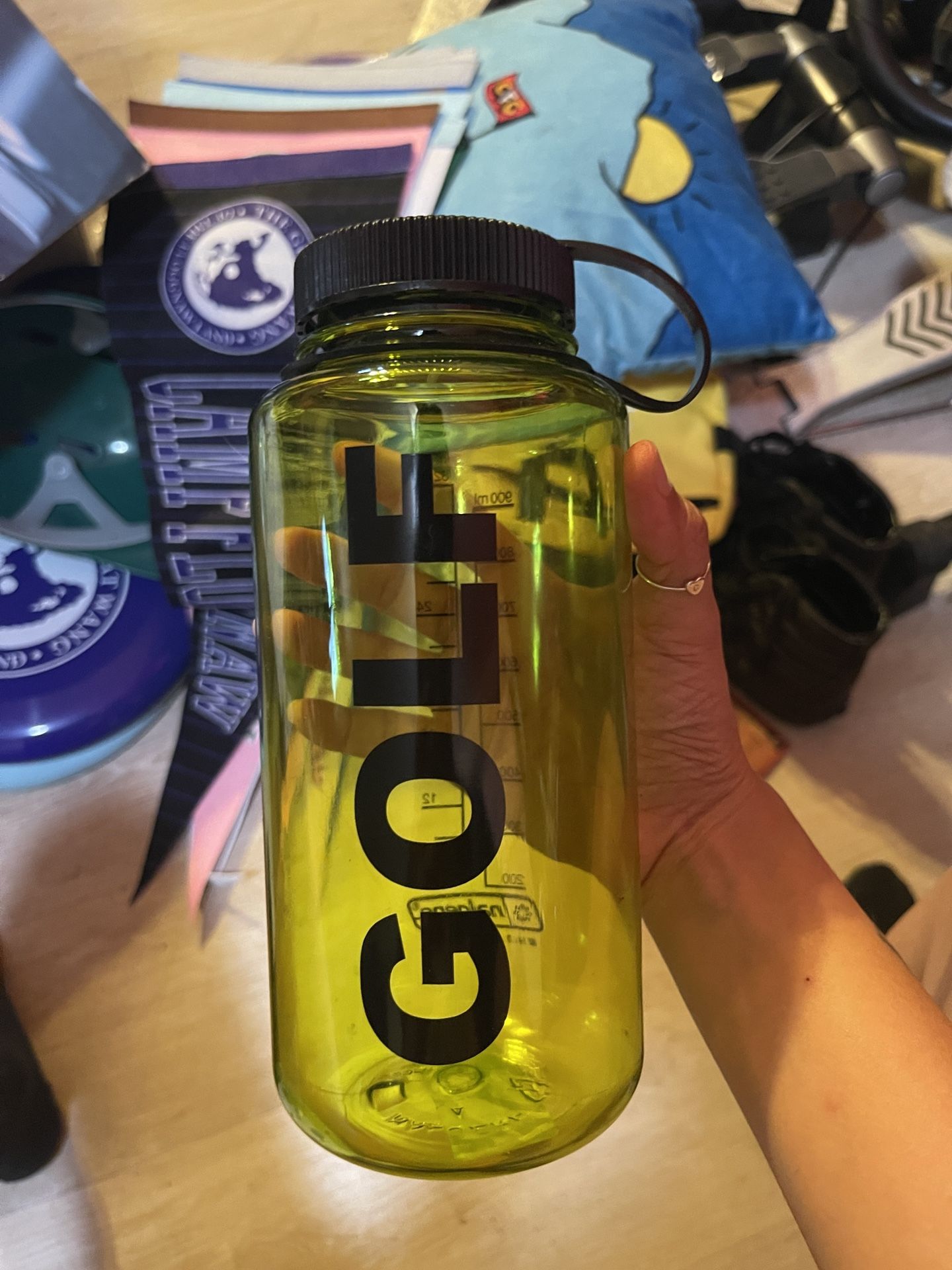 yellow golf wang nalgene bottle tyler the creator cfg camp flog gnaw
