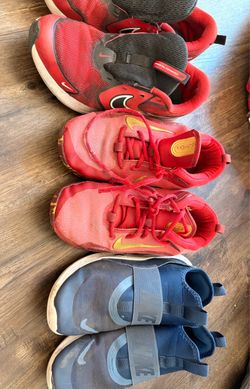 Lot of 3 Used Nike Kids Sneakers size 7