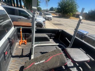 Weight  bench and squat rack (no weights included or bar)