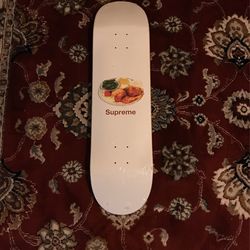 SUPREME CHICKEN DINNER SKATEBOARD DECK WHITE 