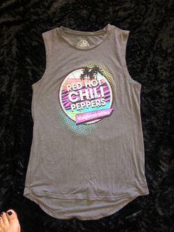 Red hot chili peppers workout tank top size medium women’s