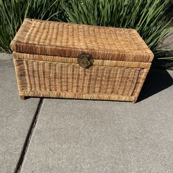 Antique Wicker Chest