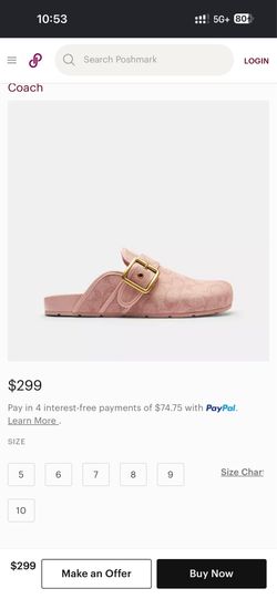 Coach shoes pink