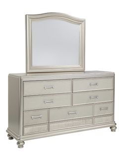 Dresser with mirror from Nebraska furniture