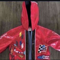 Disney CARS Lightning McQueen Raincoat (used)  Size 2. $45