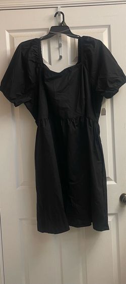 Brand new black tie back dress with puff sleeves size 3X
