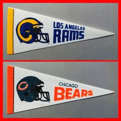 Rams & Bears Mini Pennants-NEW