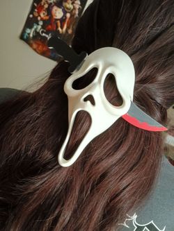 GhostFace Halloween Hairpin