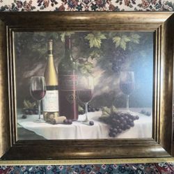 Framed Wine Art 