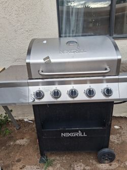 Asador de carne de gas