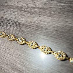 Gold Diamond Givenchy Bracelet 