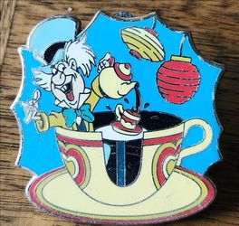 Disney Mad Hatter in Teacup Pin