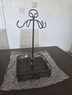 Princess House Dark Metal Mug Caddy