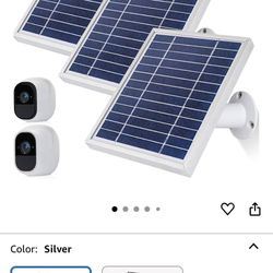 iTODOS Solar Panel Works for Arlo Pro and Arlo Pro2 Camera,11.8feet Power Cable and Adjustable Mount