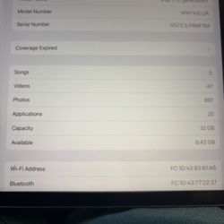 IPad 7 With Case And Charging Chord