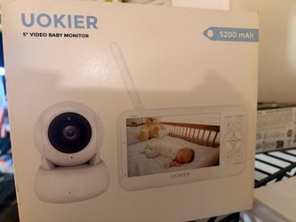 Uokier 5" Video Baby Monitor 5200mAh