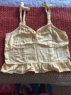 Roxy Yellow Tie up Tank 