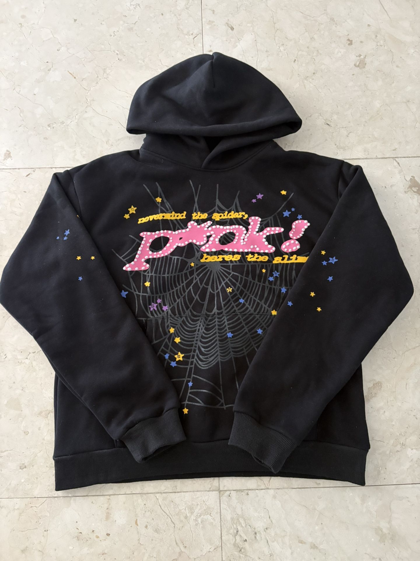 Black and pink spider hoodie