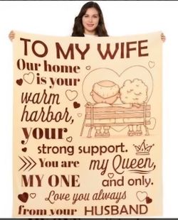 To My Wife Blanket