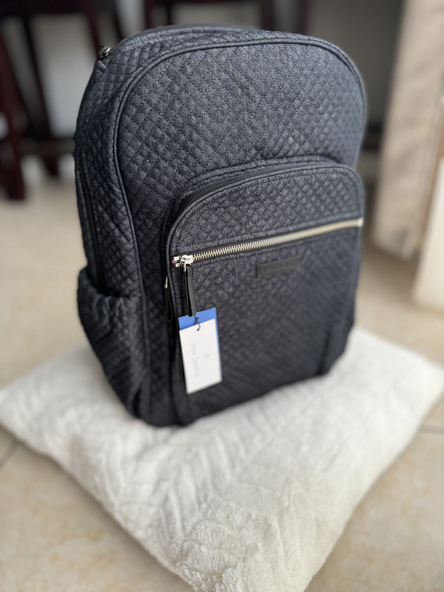 NEW Vera Bradley ICONIC CAMPUS BACKPACK Denim Navy 22456-127