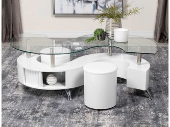 Buckley White High Gloss Coffee Table