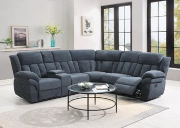 GRAY MOTION 3 PC SECTIONAL, SAME DAY DELIVERY IS POSSIBLE OR BEST PRICE OFFER, U84