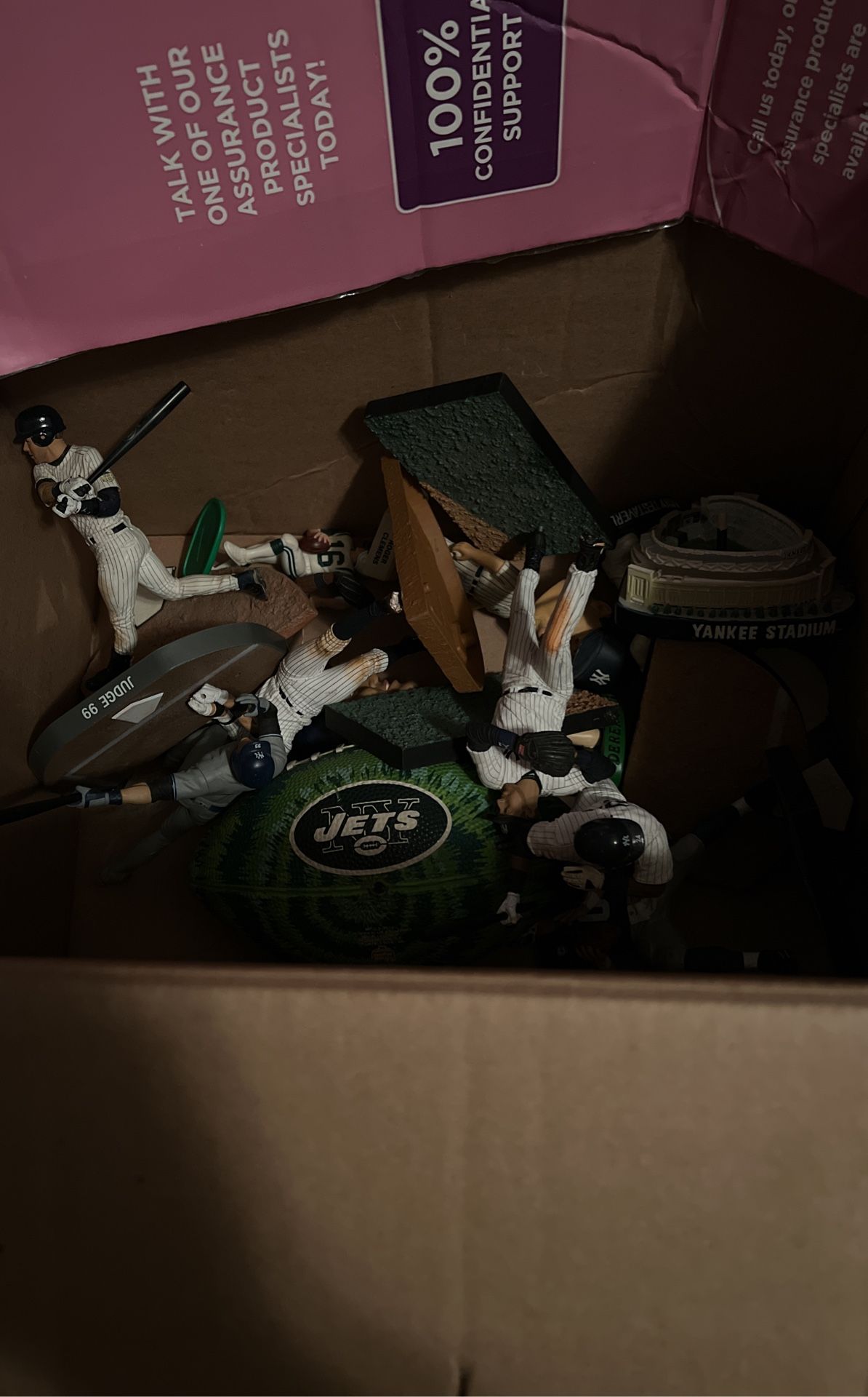 box of new york memorabilia