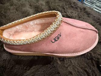 Pink Suede Slip-On Slipper