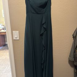 Dark green formal dress size small