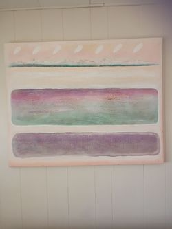 Large Abstract Landscape Painting on Canvas