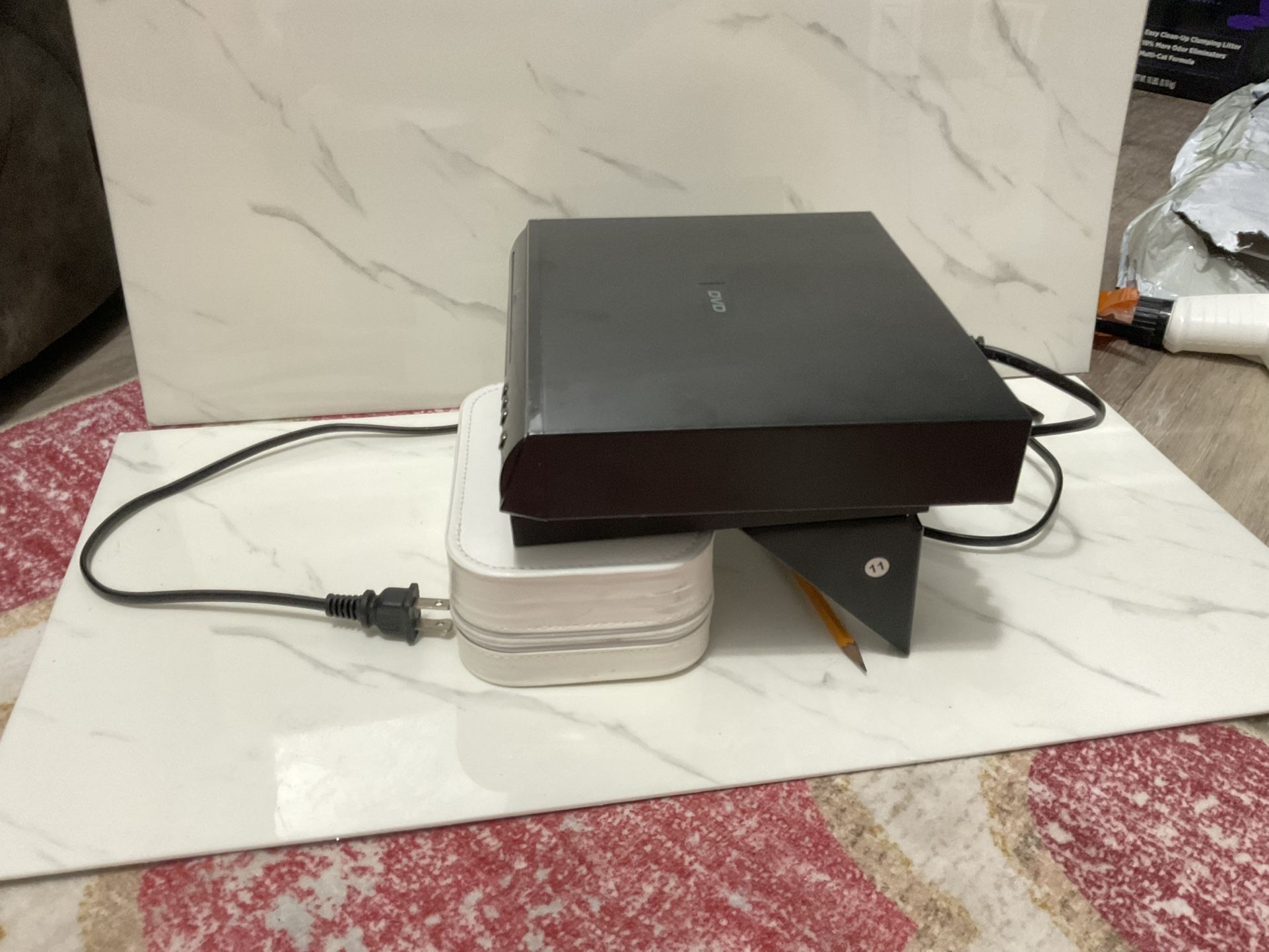DVD And CD Player And Small Shelf That Came With