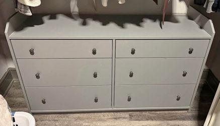 IKEA Gray 6 Drawer Dresser