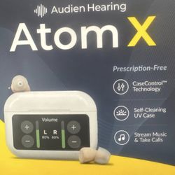 Atom X Touchscreen Operated Hearing Assistance Device With "A Max" Sound Chip!