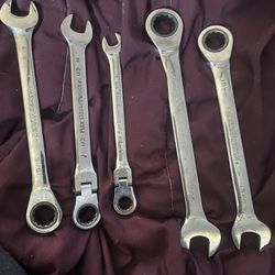 GearWrench brand ratcheting combination wrenches